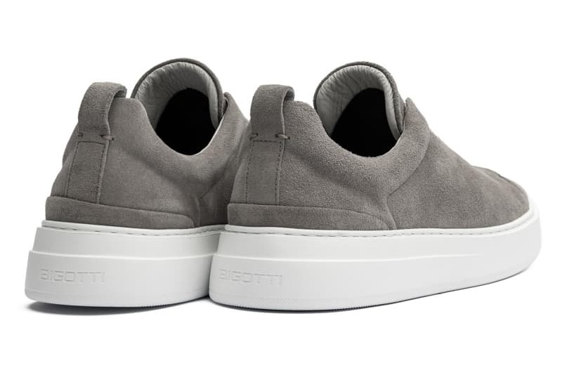 Grey suede sneakers