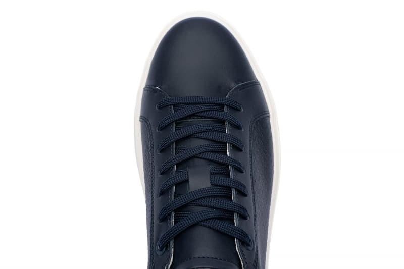 Navy Sneakers Genuine Leather