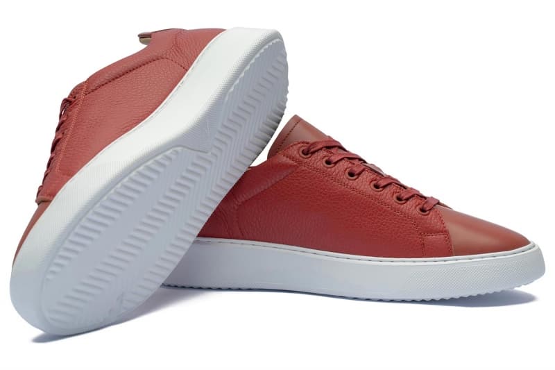 Sneakers natural leather bricks