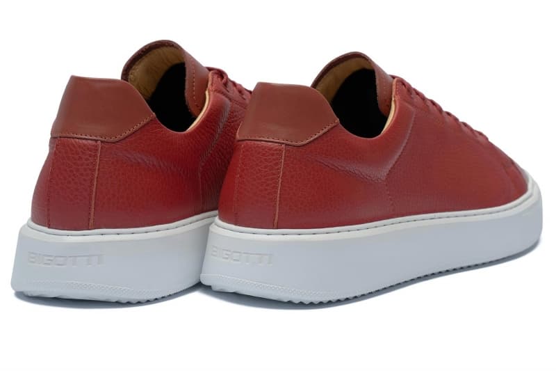 Sneakers natural leather bricks