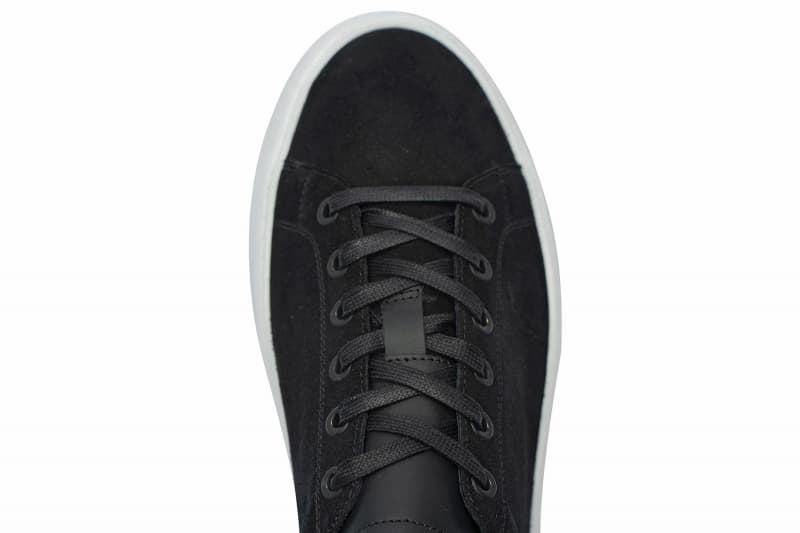 Black suede sneakers