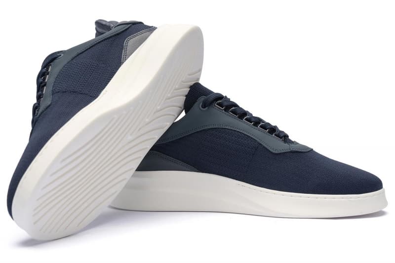 Navy Sneakers Genuine Leather