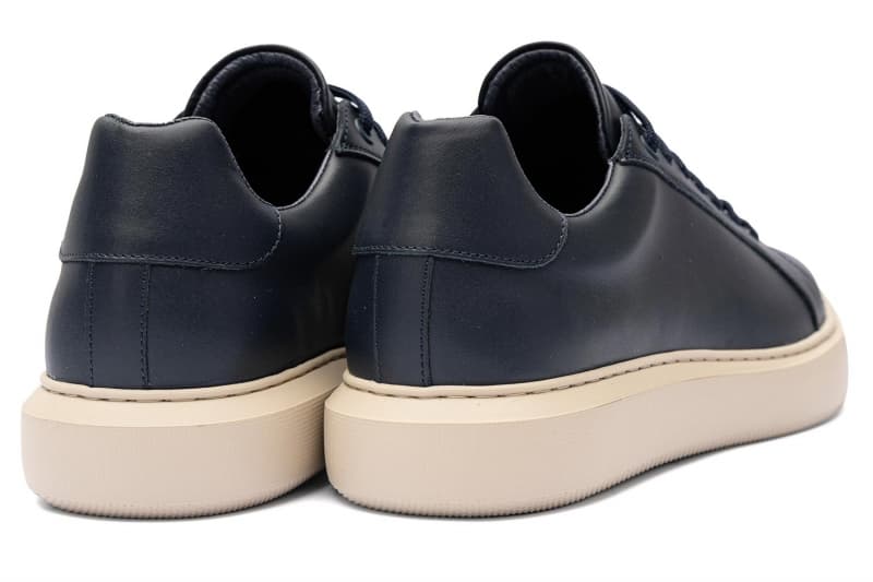 Navy Sneakers Genuine Leather