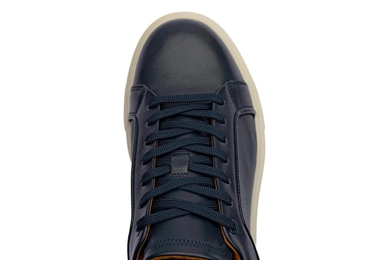 Navy Sneakers Genuine Leather