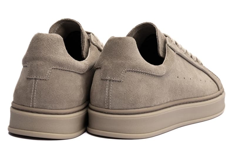 Beige suede sneakers