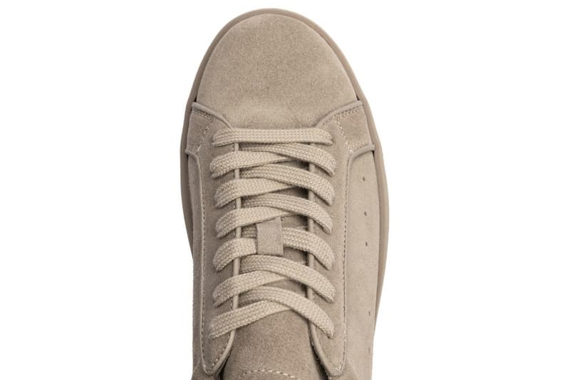 Beige suede sneakers