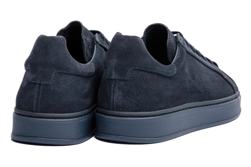 Navy suede sneakers
